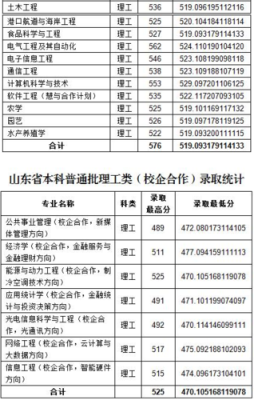 鲁东大学2021录取分数线？鲁东工业大学专业分数线