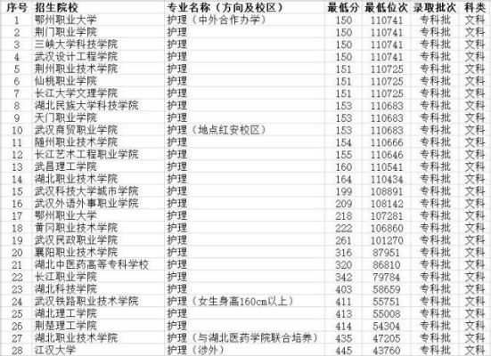 文科护理专业的分数线？（临床护理专业分数线）