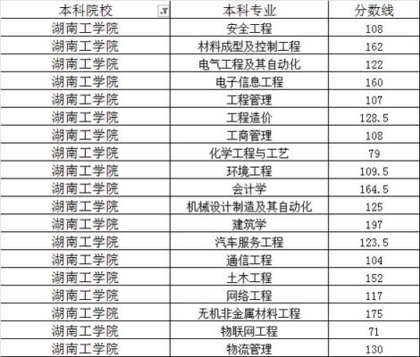 湖南工学院是几本？（湖南工院的专业分数线）